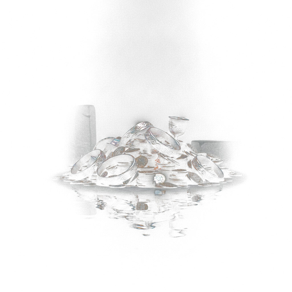 A forged hoard of arm-rings, coins and a chalice